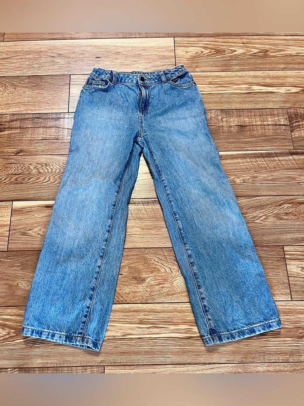 Cat & Jack Girls Light Blue Wide Leg Jeans